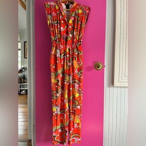 Medium Red Ash & Chess Jumpsuit